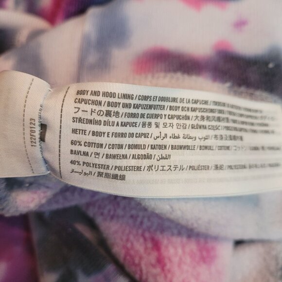 Abercrombie & Fitch Hoodie L Tie Dye Soft Fleece Stretch Pocket Front - Picture 5 of 10